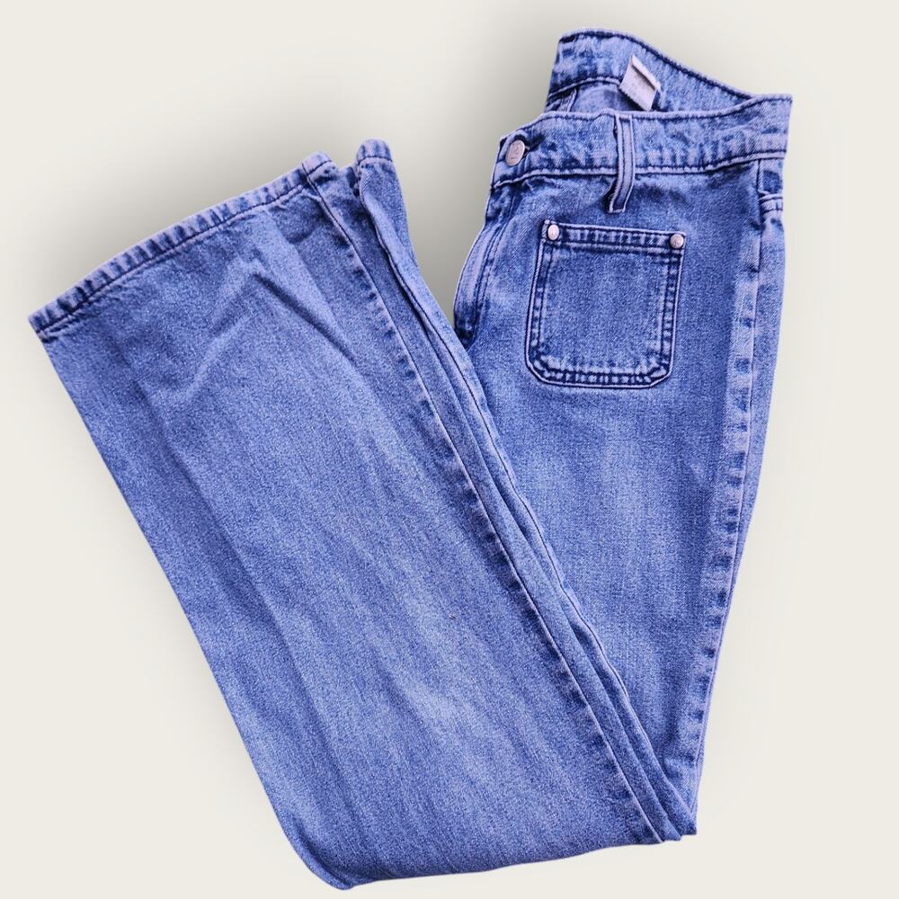 Levi's L2 Jeans Juniors Sz 9 Medium VTG Bootcut Y2K 90's Mid-rise Medium Wash - Picture 4 of 8